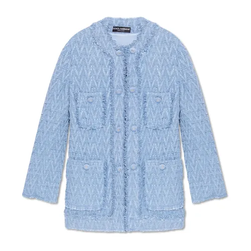 Jackets > Tweed Jackets - - Dolce & Gabbana - Modalova