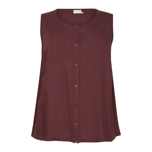 Tops > Sleeveless Tops - - Kaffe Curve - Modalova