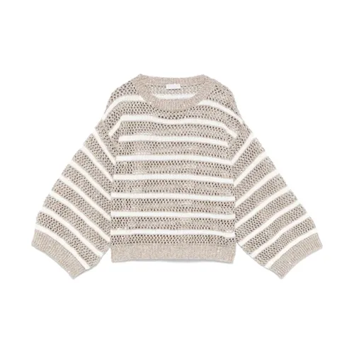 Knitwear > Round-neck Knitwear - - Brunello Cucinelli - Modalova