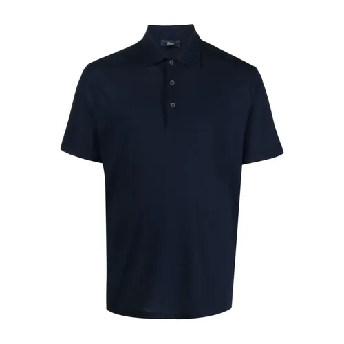 Herno - Tops > Polo Shirts - Blue - Herno - Modalova