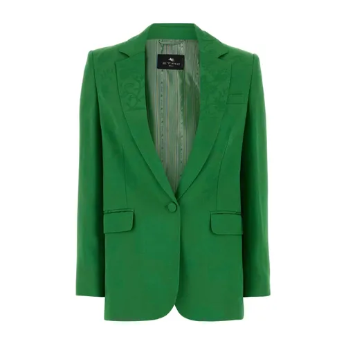 Etro - Jackets > Blazers - Green - Etro - Modalova