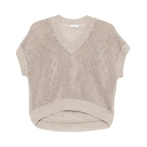 Knitwear > V-neck Knitwear - - Peserico - Modalova