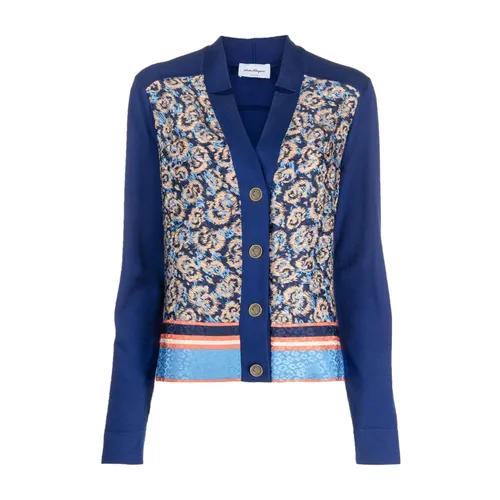 Knitwear > Cardigans - - Ferragamo - Modalova