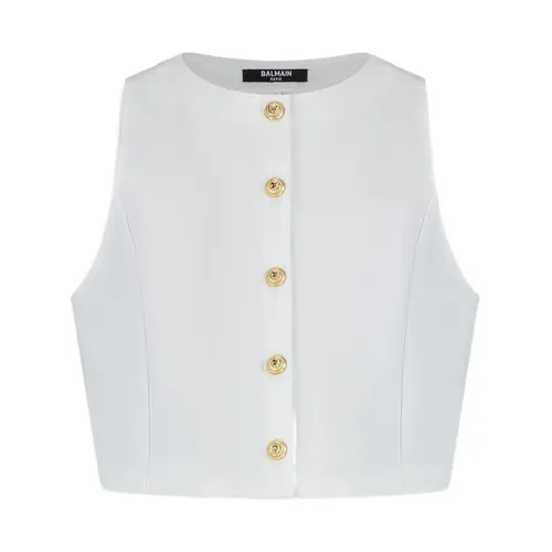 Tops > Sleeveless Tops - - Balmain - Modalova