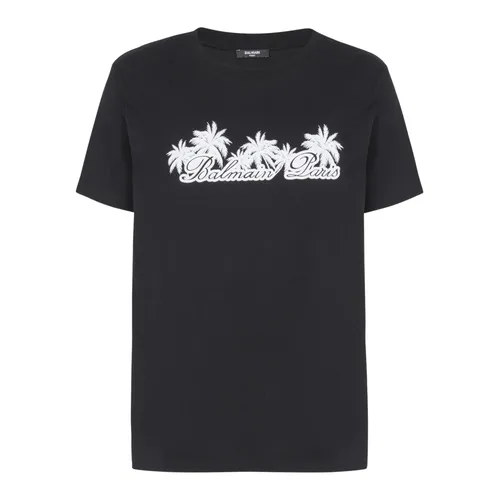 Balmain - Tops > T-Shirts - Black - Balmain - Modalova