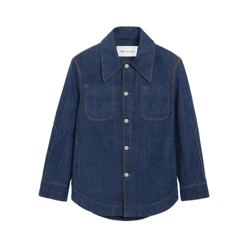 Jackets > Denim Jackets - - Ami Paris - Modalova