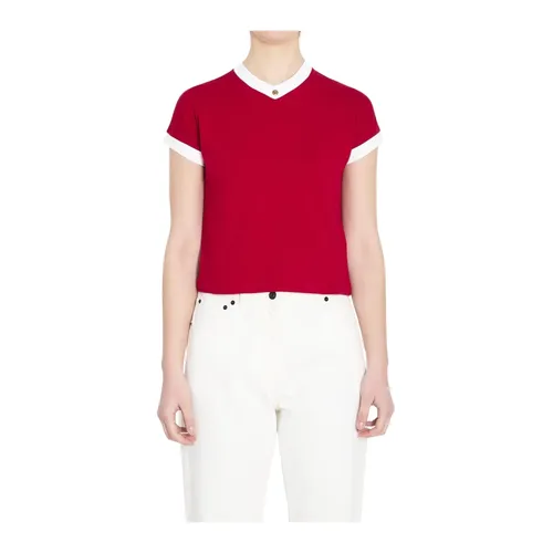 Versace - Tops > T-Shirts - Red - Versace - Modalova
