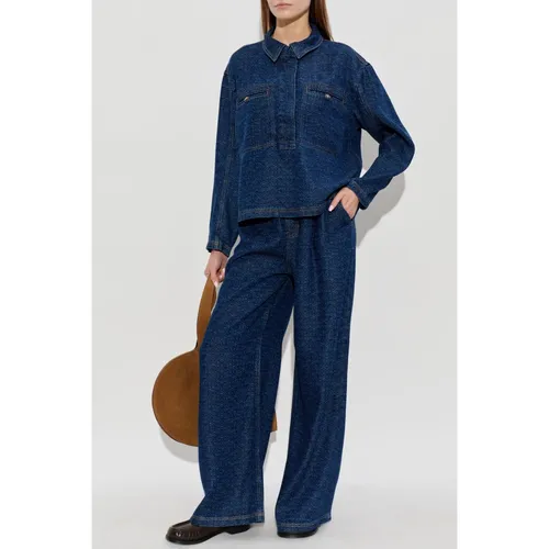 Blouses & Shirts > Denim Shirts - - Munthe - Modalova