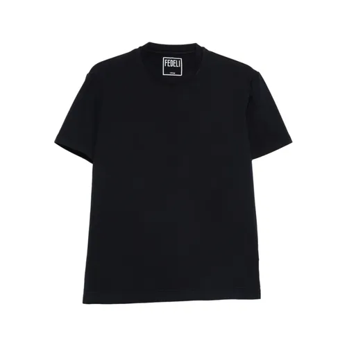 Fedeli - Tops > T-Shirts - Blue - Fedeli - Modalova