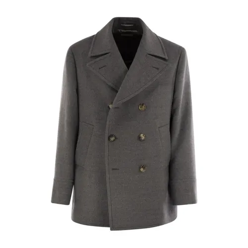 Coats > Double-Breasted Coats - - Brunello Cucinelli - Modalova