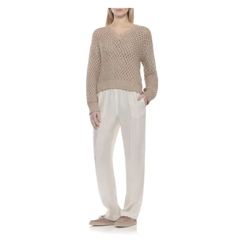 Knitwear > V-neck Knitwear - - Fabiana Filippi - Modalova