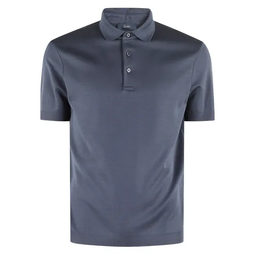 Herno - Tops > Polo Shirts - Blue - Herno - Modalova
