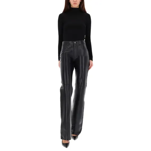 Trousers > Leather Trousers - - Haikure - Modalova