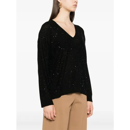 Knitwear > V-neck Knitwear - - Fabiana Filippi - Modalova