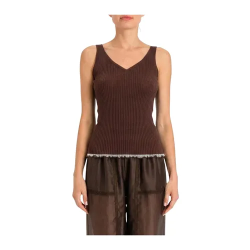 Tops > Sleeveless Tops - - Twinset - Modalova