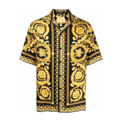 Shirts > Short Sleeve Shirts - - Versace - Modalova