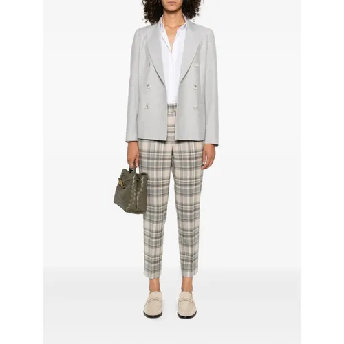 Trousers > Tapered Trousers - - Peserico - Modalova