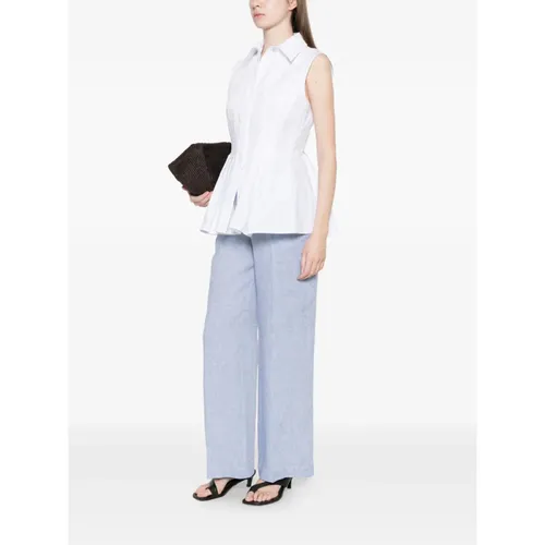 Trousers > Wide Trousers - - Peserico - Modalova