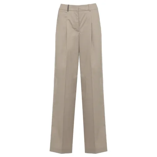 Trousers > Wide Trousers - - Peserico - Modalova