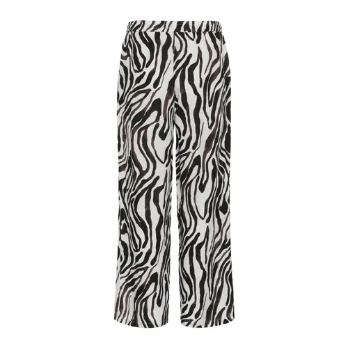 Trousers > Wide Trousers - - Cream - Modalova