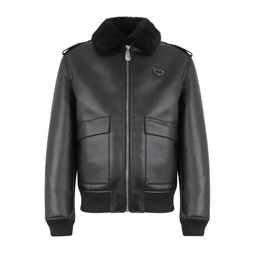 Jackets > Faux Fur & Shearling Jackets - - Philipp Plein - Modalova