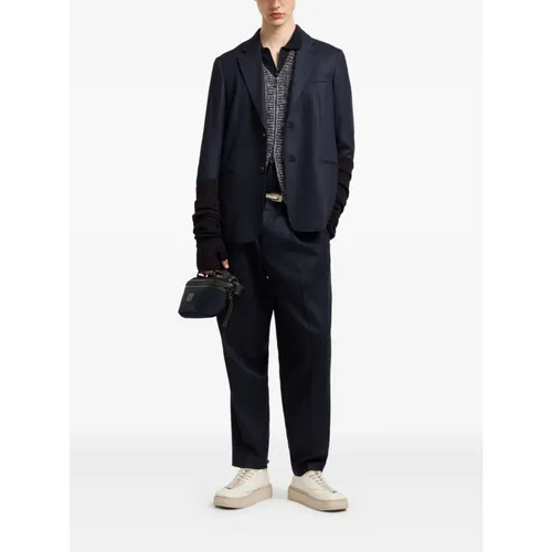 Knitwear > V-neck Knitwear - - Emporio Armani - Modalova
