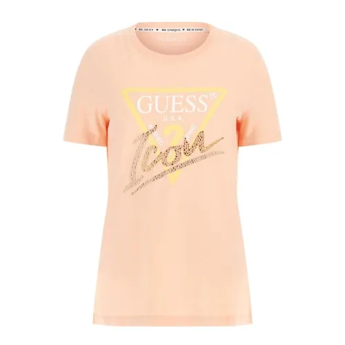 Guess - Tops > T-Shirts - Pink - Guess - Modalova