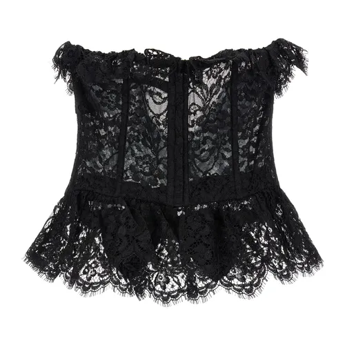 Tops > Sleeveless Tops - - Alessandra Rich - Modalova