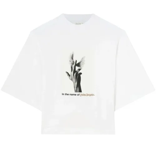 Tops > T-Shirts - - Palm Angels - Modalova