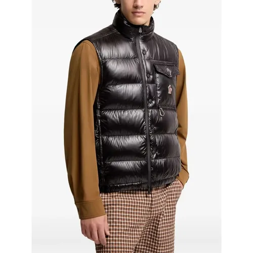 Moncler - Jackets > Vests - Black - Moncler - Modalova