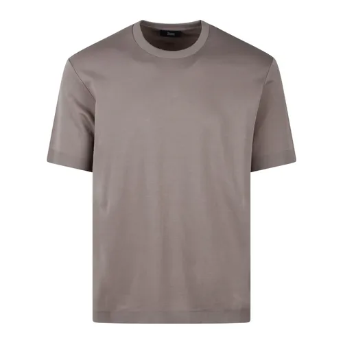 Herno - Tops > T-Shirts - Gray - Herno - Modalova