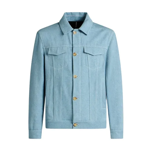 Jackets > Denim Jackets - - Kiton - Modalova