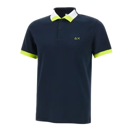 Sun68 - Tops > Polo Shirts - Blue - Sun68 - Modalova