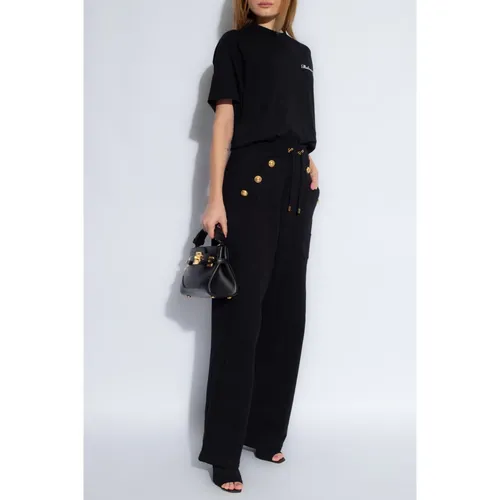 Balmain - Tops > T-Shirts - Black - Balmain - Modalova