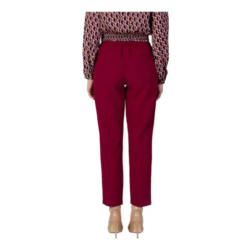 Vila - Trousers > Chinos - Red - Vila - Modalova