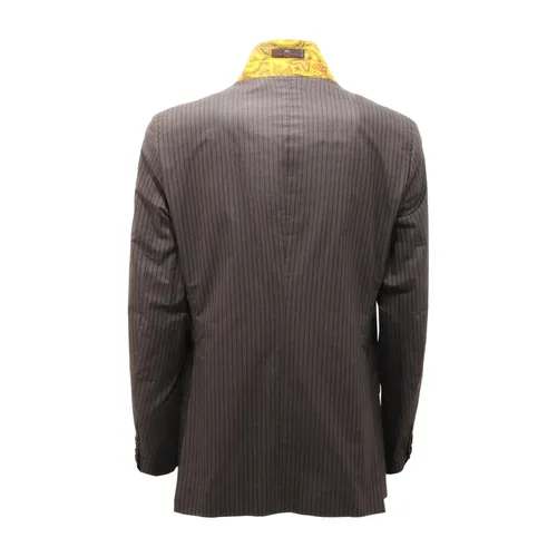 Etro - Jackets > Blazers - Gray - Etro - Modalova