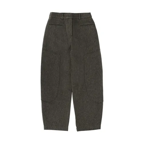 Trousers > Wide Trousers - - Ganni - Modalova