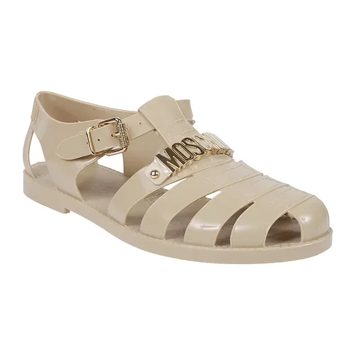 Shoes > Sandals > Flat Sandals - - Moschino - Modalova
