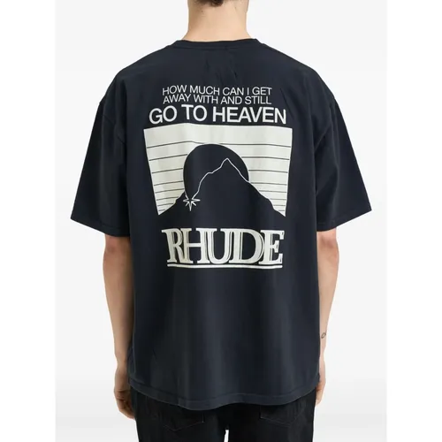 Rhude - Tops > T-Shirts - Black - Rhude - Modalova