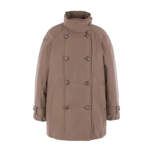 Coats > Double-Breasted Coats - - Brunello Cucinelli - Modalova