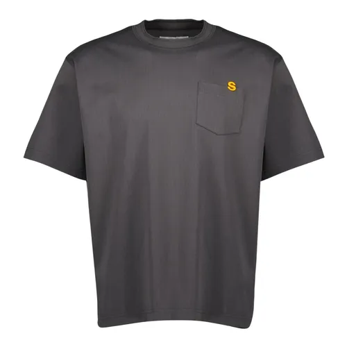 Sacai - Tops > T-Shirts - Gray - Sacai - Modalova