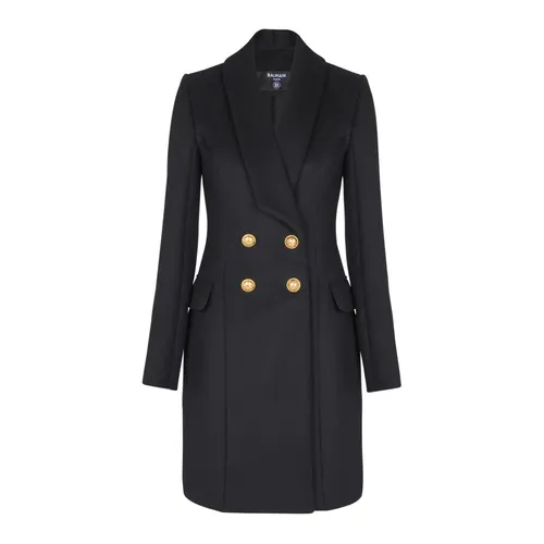 Coats > Double-Breasted Coats - - Balmain - Modalova