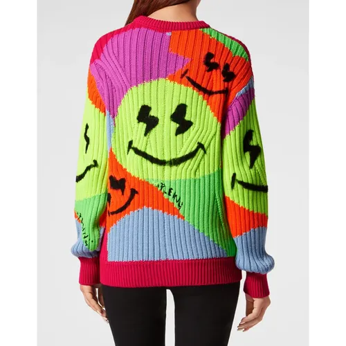 Knitwear > Round-neck Knitwear - - Philipp Plein - Modalova