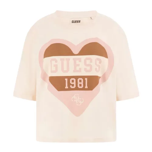 Guess - Tops > T-Shirts - Pink - Guess - Modalova