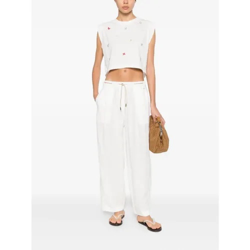 Trousers > Wide Trousers - - Herno - Modalova