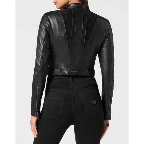 Jackets > Leather Jackets - - Philipp Plein - Modalova