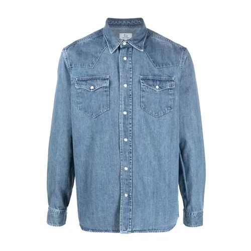 Shirts > Denim Shirts - - Woolrich - Modalova
