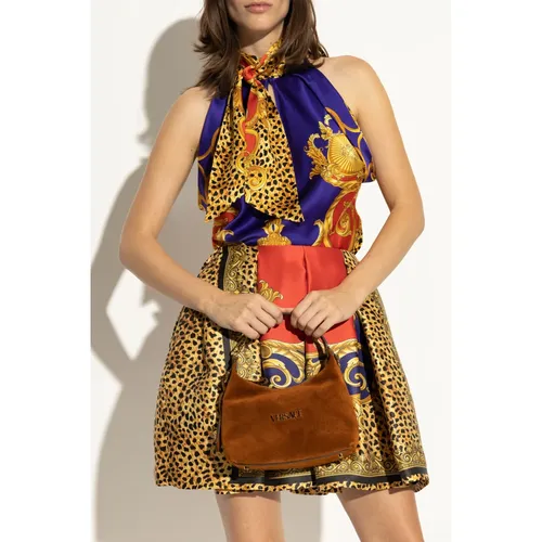 Versace - Bags > Handbags - Brown - Versace - Modalova