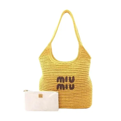Pre-owned > Pre-owned Bags > Pre-owned Shoulder Bags - - Miu Miu Pre-owned - Modalova
