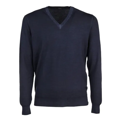 Knitwear > V-neck Knitwear - - Drumohr - Modalova